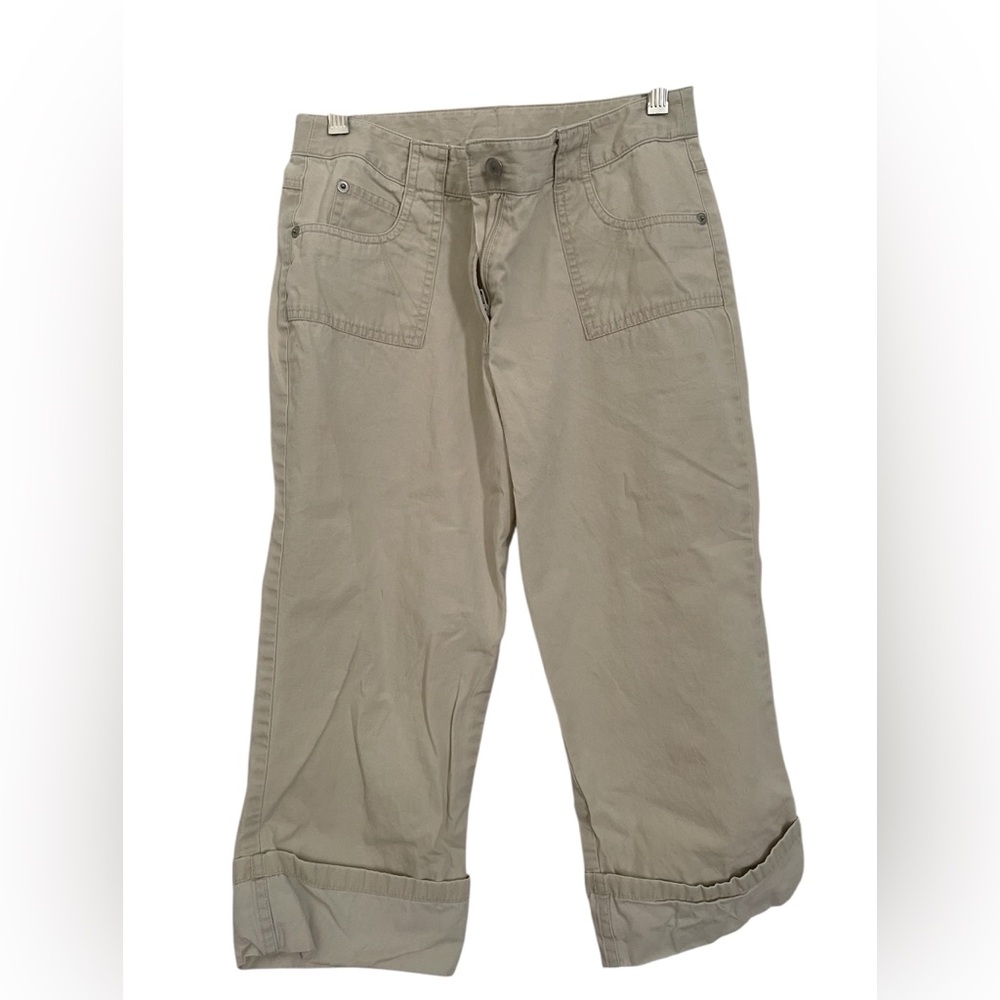 Talbots Kids girls 14 Cream Pants khaki Capri